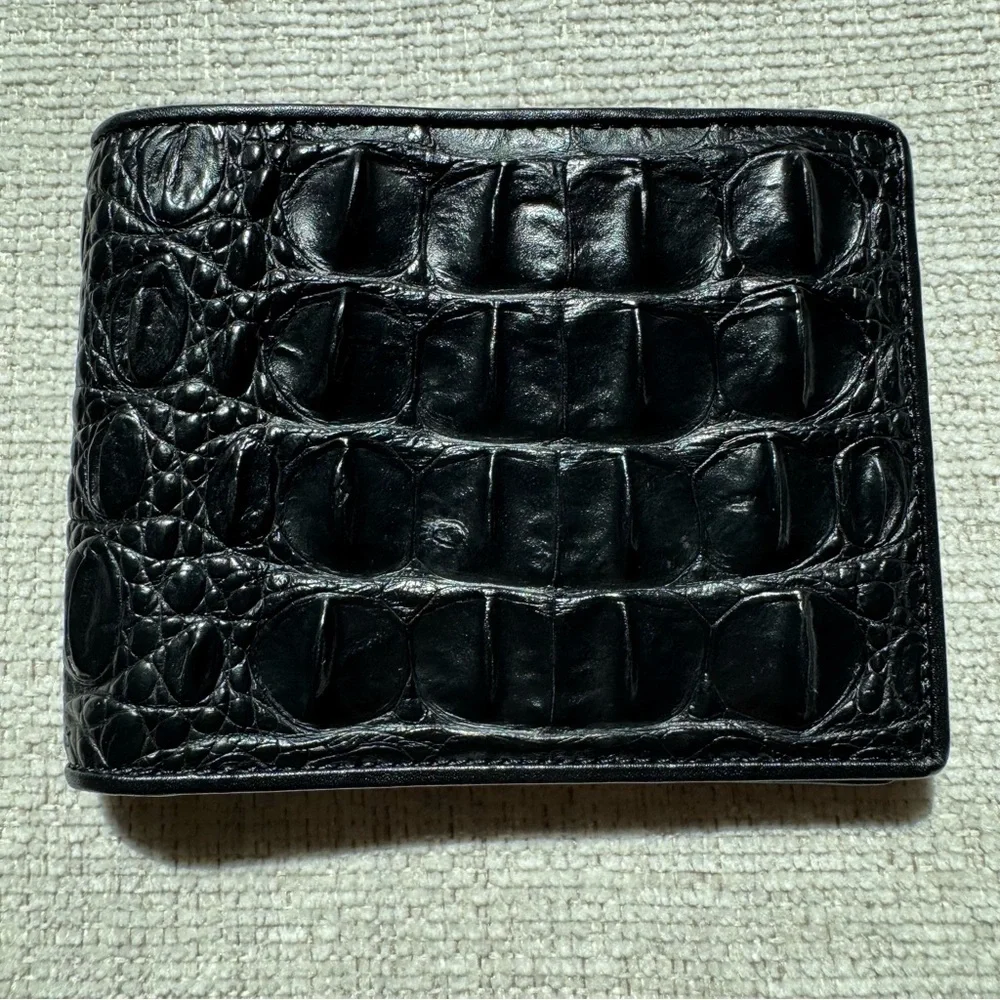 Bi-Fold Authentic Crocodile Leather Wallet 1C